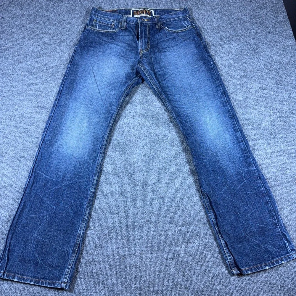 Levis 514 Slim Straight Jeans Mens Medium Wash Blue Denim Pants 4102